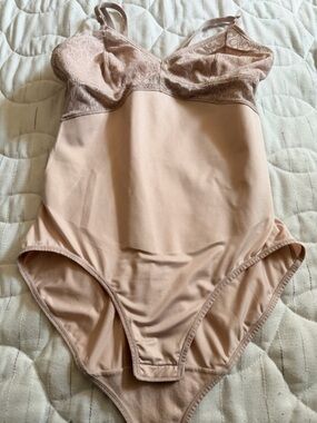 Maidenform Nude Lace-Top Shapewear Bodysuit